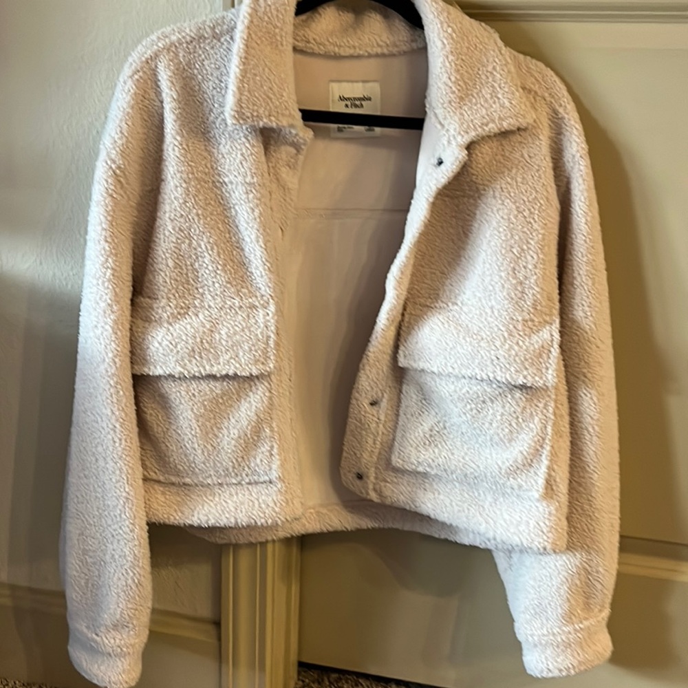 Abercrombie fuzzy jacket